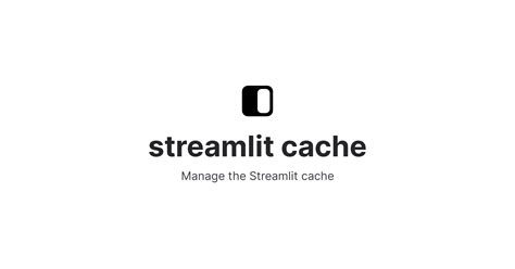 Is there a way to do this ? Thanks in advance for the help !. . Streamlit cache